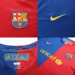 08-09 Barcelona Messi #10 UCL Final Retro Long Sleeve Home - 图片 5