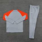 23-24 Inter Milan Long Sleeve Kits Grey Zipper Training Suits Jersey - 图片 4