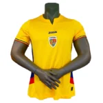 Romania's home football jersey for 2025-26 Player version