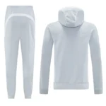 Real Madrid Training Kit Light Grey 2025-26 (Jacket+Pants) - 图片 2