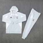 Real Madrid Training Kit Light Grey 2025-26 (Jacket+Pants) - 图片 3