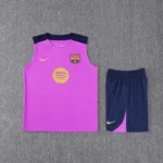 Barcelona Sleeveless Training Kit Purple 2025/26 - 图片 3