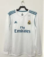 2017/18 Real Madrid Retro Home Long Sleeve Jersey - 图片 8