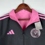 2023-2024 Inter Miami Reversible Windbreaker（black-pink）Soccer Jersey 1:1 Thai Quality - 图片 6