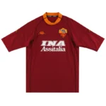 Serie A Roma Club Totti #10 Batistuta #18 Retro Jersey Home 2000-01 - 图片 3