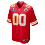 Men's Kansas City Chiefs Nike Red Super Bowl LVIII Patch Custom Game Jersey - 图片 3