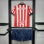 24-25 Chivas Home Soccer Kids kit Jersey+Shorts - 图片 5