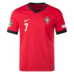 Portugal Home Ronaldo #7 R. Leão #17 Pepe #3 Jersey Euro 2024 - 图片 2