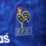 1996 France Retro Jersey Home Euro Cup - 图片 3