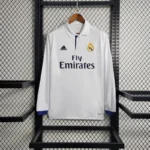 2016/17 Real Madrid Retro Long Sleeve Home Jersey - 图片 3