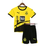 23-24 Kids Borussia Dortmund Home Whole Kit (Jersey+Shorts+Socks) - 图片 3