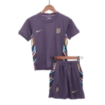 Kids England Away Soccer Socks 2024 Children Apparel - 图片 3