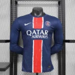 24-25 PSG Home Long Sleeve Kit Player Version Shirt Soccer Jersey - 图片 3