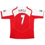04-05 Arsenal Henry #14 FABREGAS #15 Pires #7 Bergkamp #10 Retro Jersey Home Replica - 图片 8