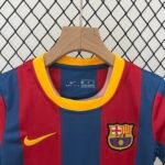 10-11 Barcelona Home Retro Kids Kit Football Jersey - 图片 3