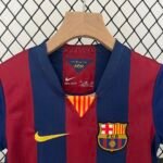 14-15 Barcelona Home Retro Kids Kit Football Jersey - 图片 3