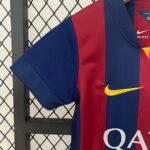 14-15 Barcelona Home Retro Kids Kit Football Jersey - 图片 6
