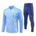 Kids Manchester City Zipper Sweatshirt Kit(Top+Pants) 2024-25