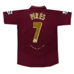 05-06 Arsenal Henry #14 Bergkamp #10 Pires #7 FABREGAS #15 Retro Jersey Home - 图片 5