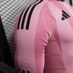Inter Miami CF Home Pink Soccer Jersey Player Version Shirt Long sleeve 2025-26 - 图片 8