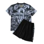 2024 Brazil Christ the Redeemer Special Kids Kit Football Jersey - 图片 2