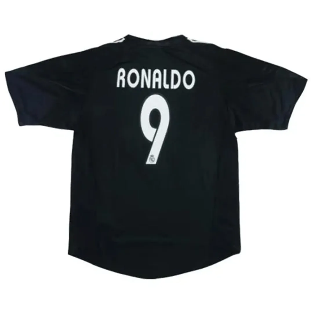 d56d9729f9.webp 2004/05 Real Madrid Retro RONALDO #9 Away Jersey - 图片 1