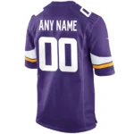 Men's Minnesota Vikings Nike Purple Custom Game Jersey - 图片 3