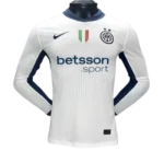 24-25 Inter Milan Away Long Sleeve Kit Player Version Shirt Soccer Jersey