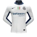 24-25 Inter Milan Away Long Sleeve Kit Player Version Shirt Soccer Jersey