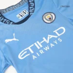 Kids Manchester City Home Jersey Kit Youth Apparels 2024/25 - 图片 6