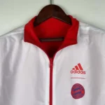 2023-2024 Bayern Munich Reversible Windbreaker （Red-white）Soccer Jersey 1:1 Thai Quality - 图片 7