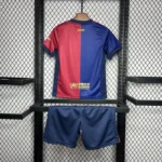 24-25 Barcelona Home Kids Kit Soccer Jersey+Shorts - 图片 4