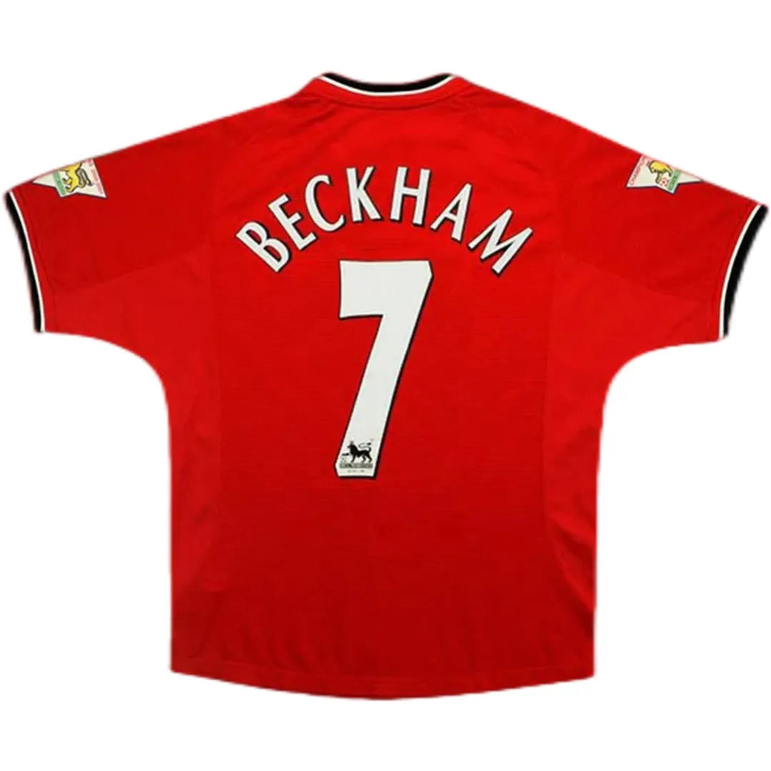 df42f724f4.webp 2000/02 Manchester United BECKHAM #7 Retro Jersey Home - 图片 1