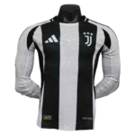 24-25 Juventus Home Soccer Jersey Player Version Long Sleeve