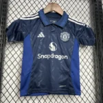 24-25 Manchester United Away Kids Jersey+Shorts - 图片 4