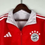 2023-2024 Bayern Munich Reversible Windbreaker （Red-white）Soccer Jersey 1:1 Thai Quality - 图片 6