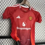 24-25 Manchester United Home Kids Jersey+Shorts - 图片 4