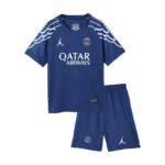 Kids PSG Custom Fourth Away Soccer Kits 2024-25