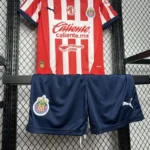 24-25 Chivas Home Soccer Kids kit Jersey+Shorts - 图片 15