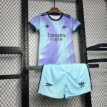 24-25 Arsenal Third Away Soccer Kids Kit Jersey+Shorts - 图片 8