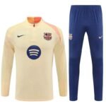 25-26 Barcelona Gold Training Kits Long Football Track suits