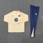 25-26 Barcelona Gold Training Kits Long Football Track suits - 图片 3