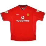 2000/02 Manchester United BECKHAM #7 Retro Jersey Home - 图片 5