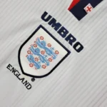 1998 England World Cup Home Retro Jersey Long Sleeve #7 BACKHAM #20 OWEN - 图片 4