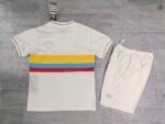 Colombia 24-25 Nation 100th Anniversary Special Edition Kids Kits White Jersey - 图片 3
