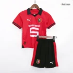 23-24 Kids Stade Rennais Home Kit Jersey+Short - 图片 3