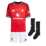 Kids Manchester United Home Soccer Kits 25-26 (Jersey+Shorts+Socks) - 图片 2