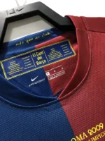 08-09 Barcelona Messi #10 UCL Final Retro Long Sleeve Home - 图片 4