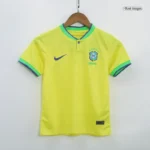 Brazil Kids Soccer Jersey Home Kit(Jersey+Shorts) World Cup 2022 - 图片 4