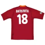 Serie A Roma Club Totti #10 Batistuta #18 Retro Jersey Home 2000-01 - 图片 2